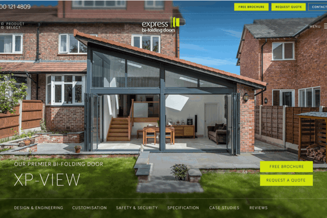 Express Bi-Folding Doors - Opening up to a stunning view