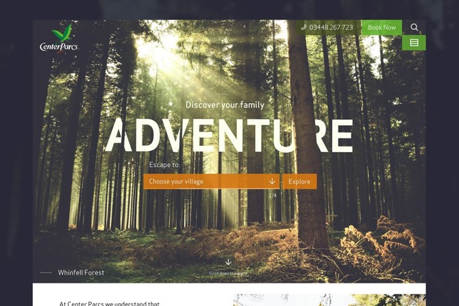 Reimagining the booking experience for Center Parcs